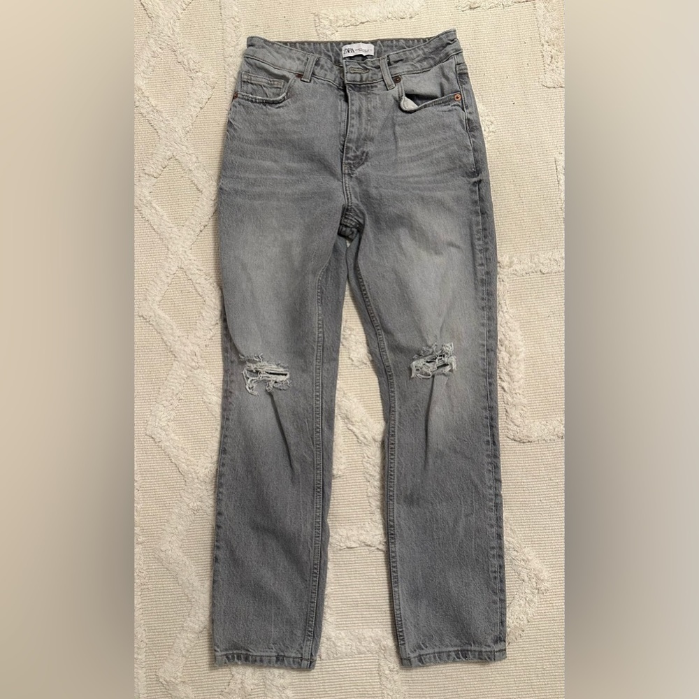 ZARA: RIPPED SLIM JEANS - Picture 7 of 7